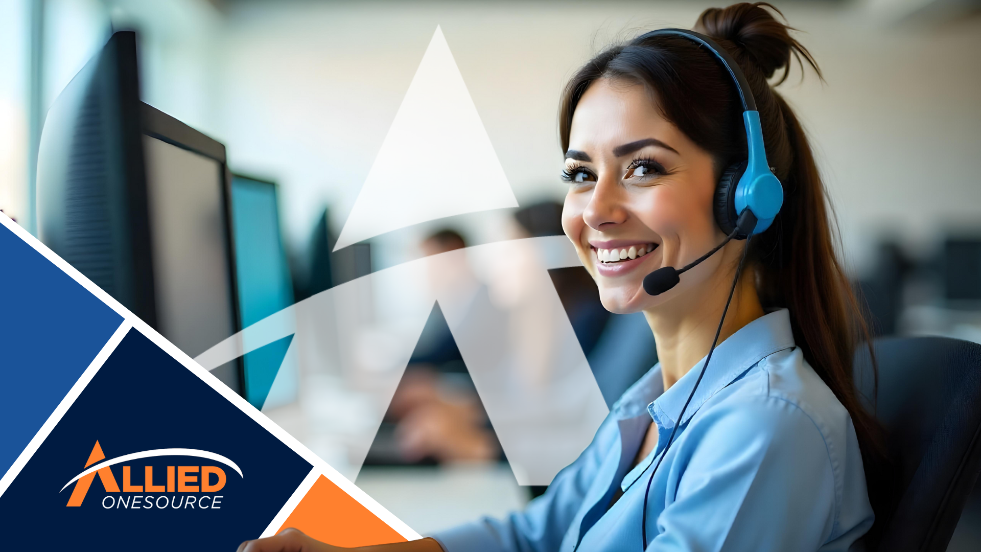 Call center agent with headset illustrating contact center hiring trends for 2026 workforce
