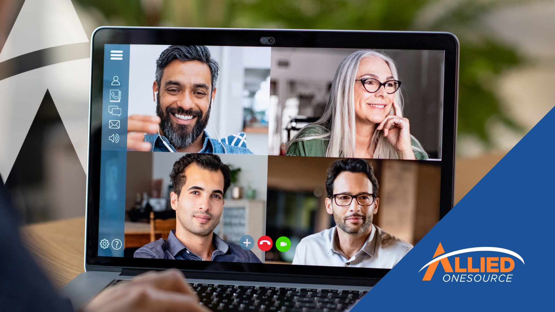 A man engaged in a video chat on his laptop, illustrating flexible work and remote collaboration.