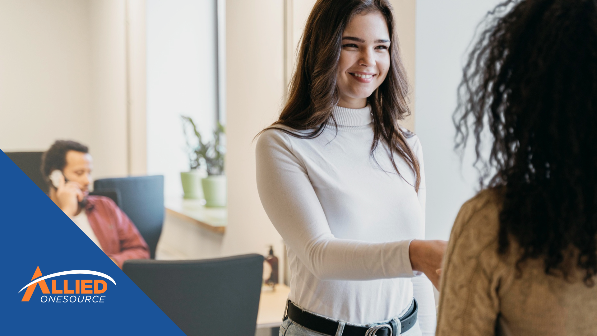 Two professionals shaking hands, symbolizing trust built when you evaluate a staffing partner.