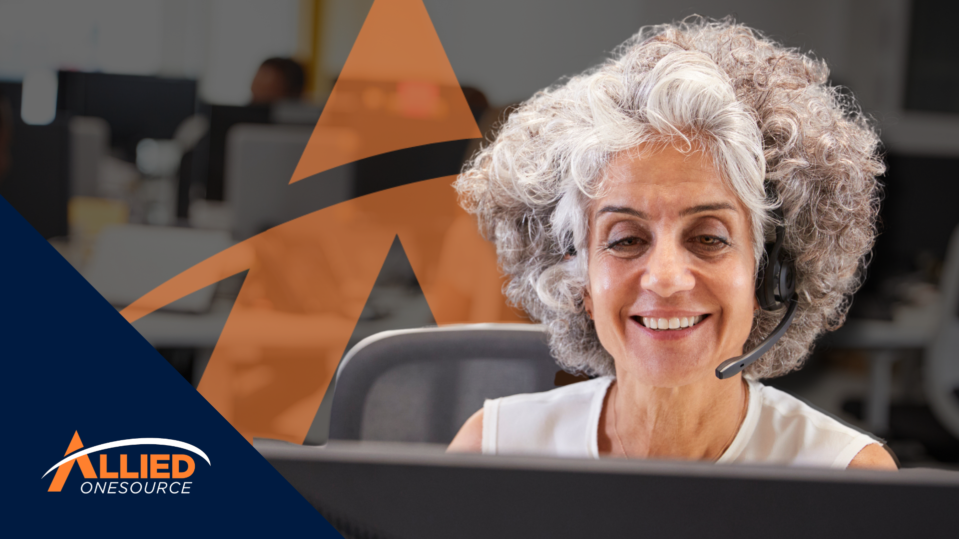 Experienced professional wearing a headset, representing resilience against ageism in job search