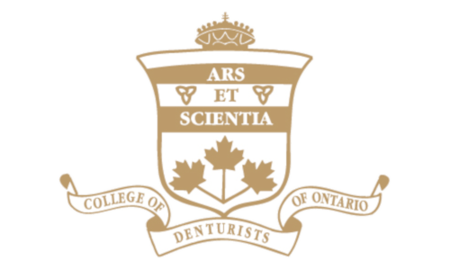 Logo for the college of denturists of ontario