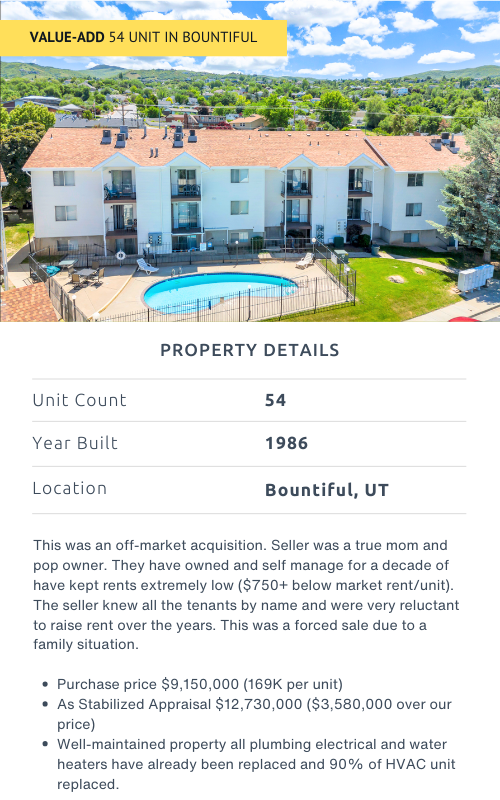 Utah County 8 Unit Apartment Building