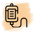 a drawing of a bag with a cord attached to it .