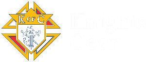 Knights of Columbus logo, emblem with shield and "K of C" text.