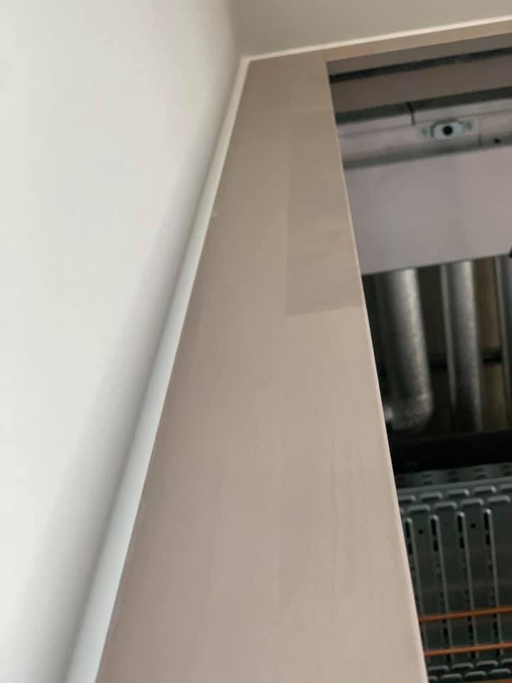 Fertiggestellte Mauerfuge