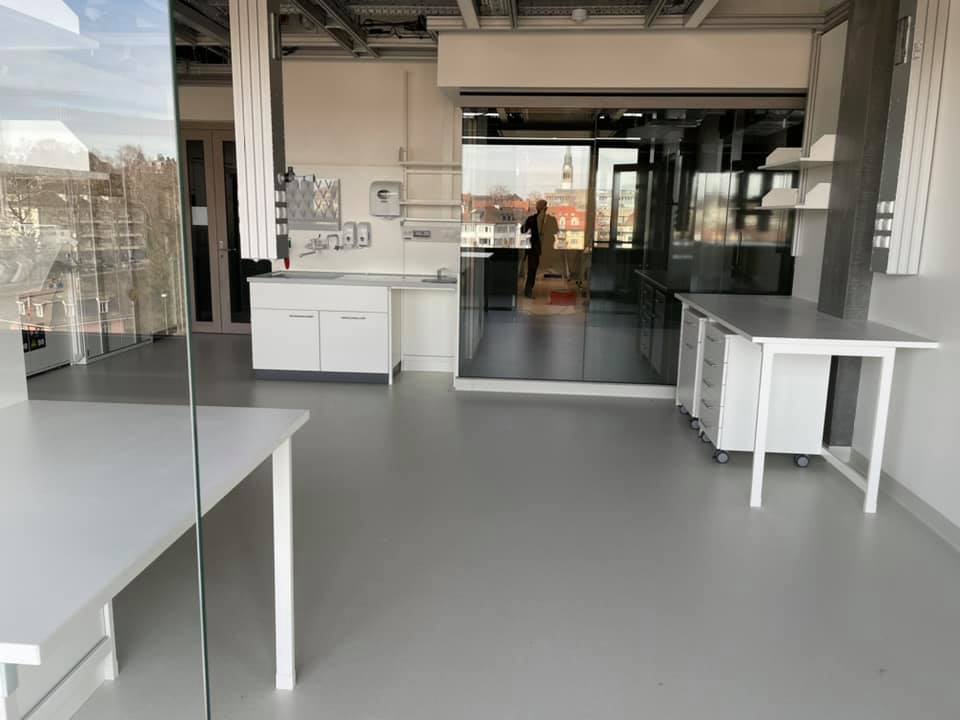 Renovierter Arbeitsraum