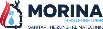 Ein Logo für ein Sanitärunternehmen namens Morina