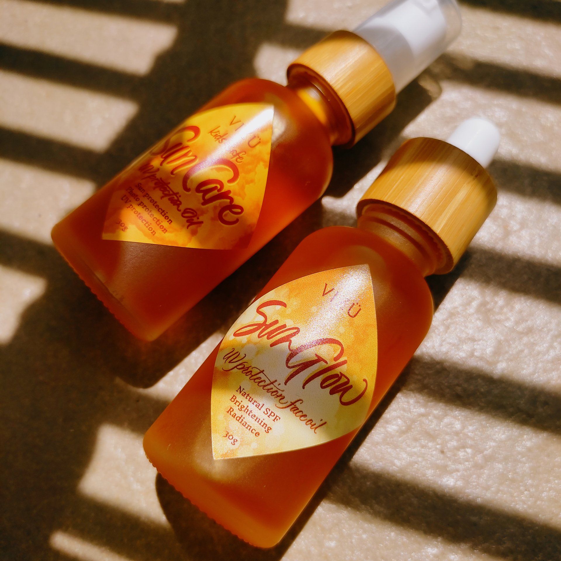 vizu herbal remedies sunglow suncare SPF skincare moisturising face oil