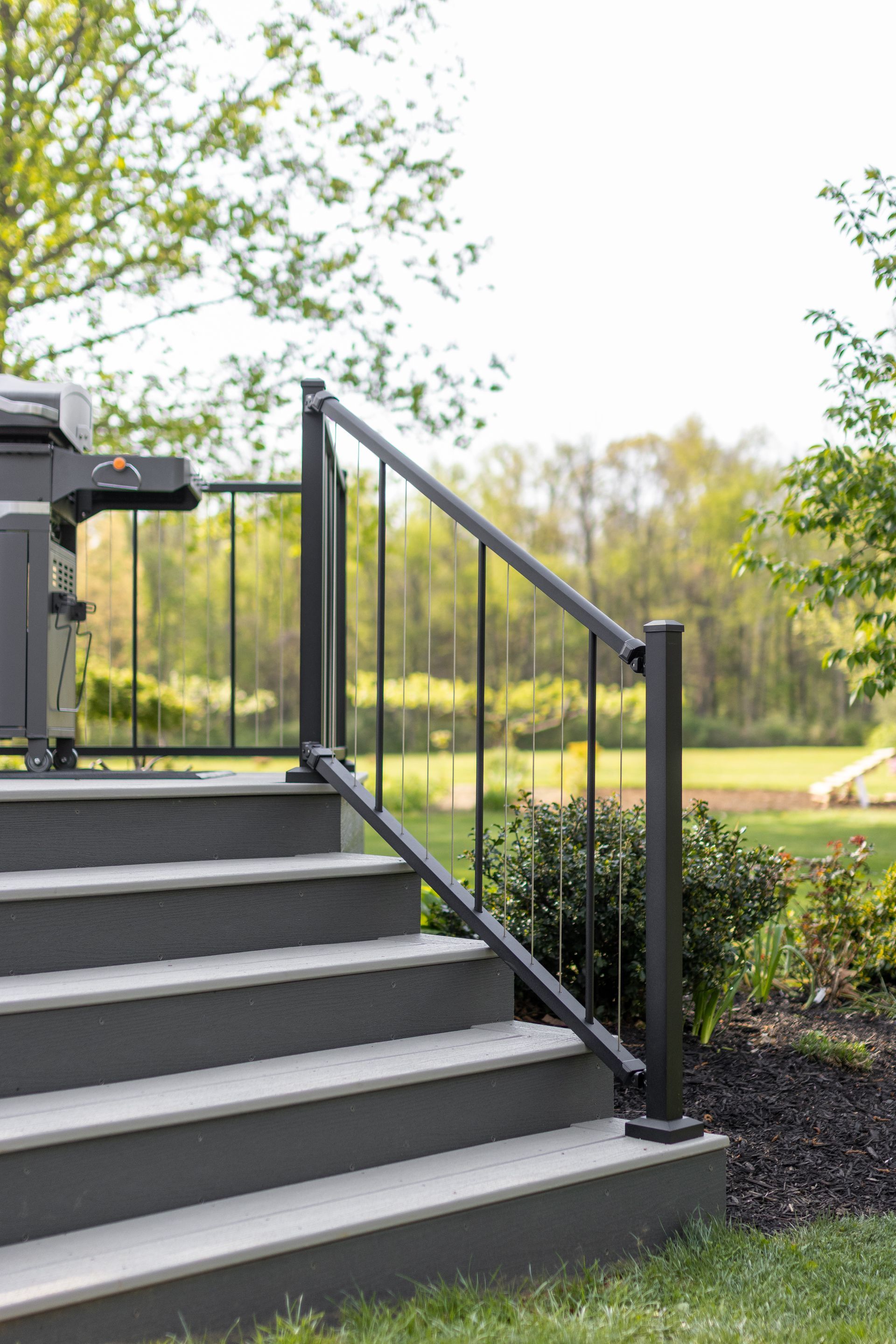 Custom composite decking and railing in howard PA.