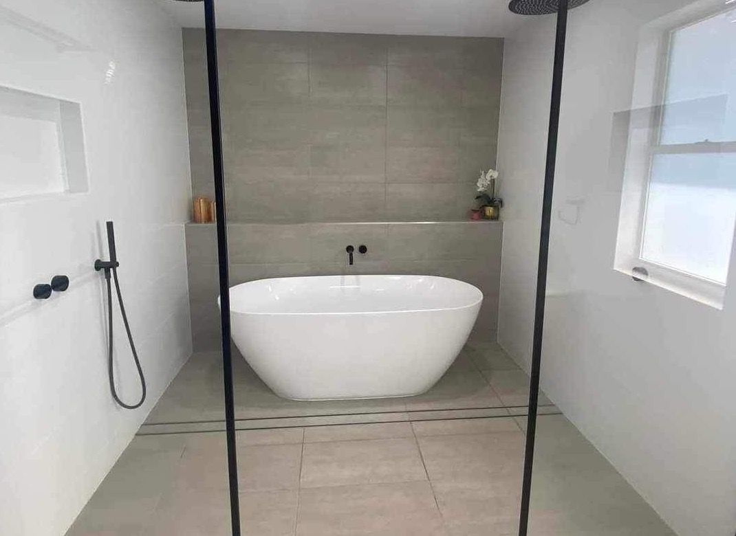 new bathroom with plumbing — Qualified Plumber in Proserpine, QLD
