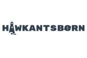 Logoet for hawkantsborn er et sort/hvidt logo med et fyrtårn på.
