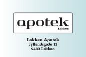 Et logo for et apotek, der hedder apotek