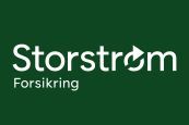 Logoet for storstrom forsikring er på en grøn baggrund.