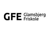 Et sort/hvidt logo for en virksomhed kaldet gfe.