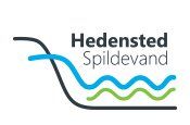 Et logo for hedensted spildevand med å og bølger.