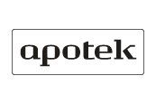 Et sort/hvidt logo til apotek på hvid baggrund.