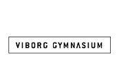 Et logo for viborg gymnasium er vist på hvid baggrund.