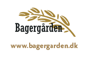 Logoet for bagergarden er en hvedegren med blade.