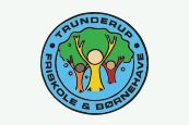 The logo for trunderup friskole & børnehave shows a group of children standing under a tree.