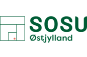 Et grønt og hvidt logo for en virksomhed kaldet sosu