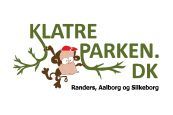 Logoet for klatre parken dk viser en abe hængende fra en trægren.