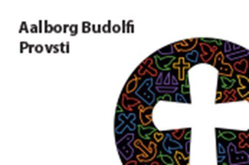 Et logo for Aalborg Budolfi-provinsen med et kryds i midten