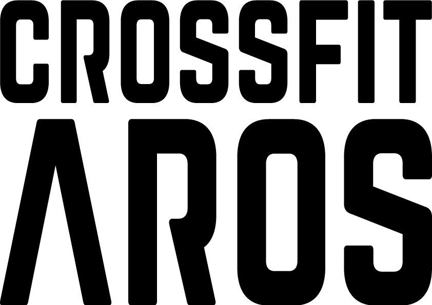 Logoet til crossfit aros er sort og hvidt.