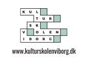 The logo for kulturskolen viborg is a crossword puzzle.