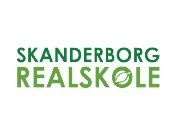 The logo for sønderborg realskole is green and white.