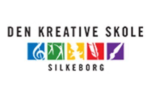 A colorful logo for den kreative skole silkeborg
