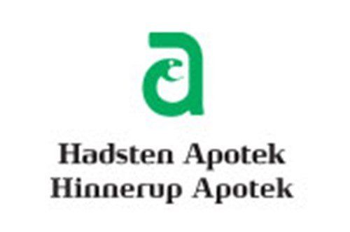 A logo for hadsten apotek hinerup apotek