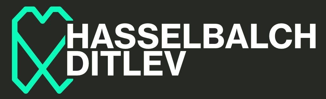 Et hasselbalch ditlev logo med et hjerte i midten
