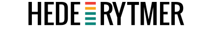 Et logo for heide rytmer er vist på hvid baggrund