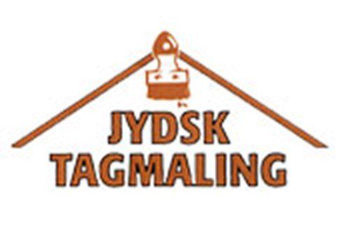 Et logo til jydsk tagmaling med børste på taget