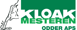 A green and white logo for kloak mesteren