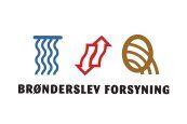 Det er et logo for et firma der hedder bronderslev forsyning.