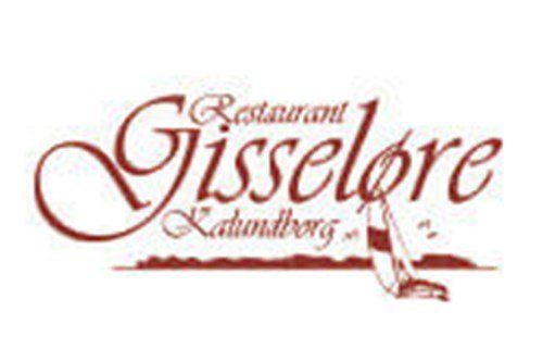 Et logo for en restaurant med en sejlbåd i baggrunden.