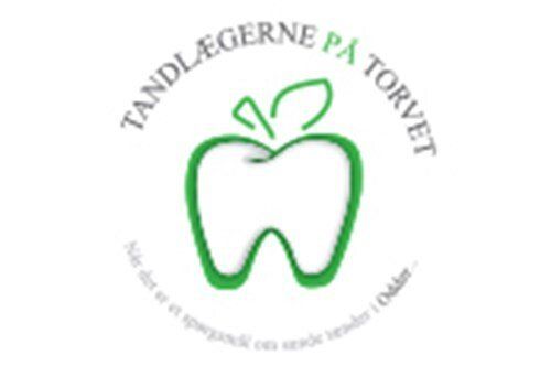 Et logo til en tandlæge med en æbleformet tand