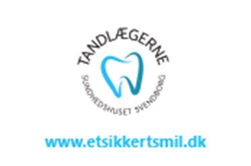 Et logo for tandlægerne med en tand i midten