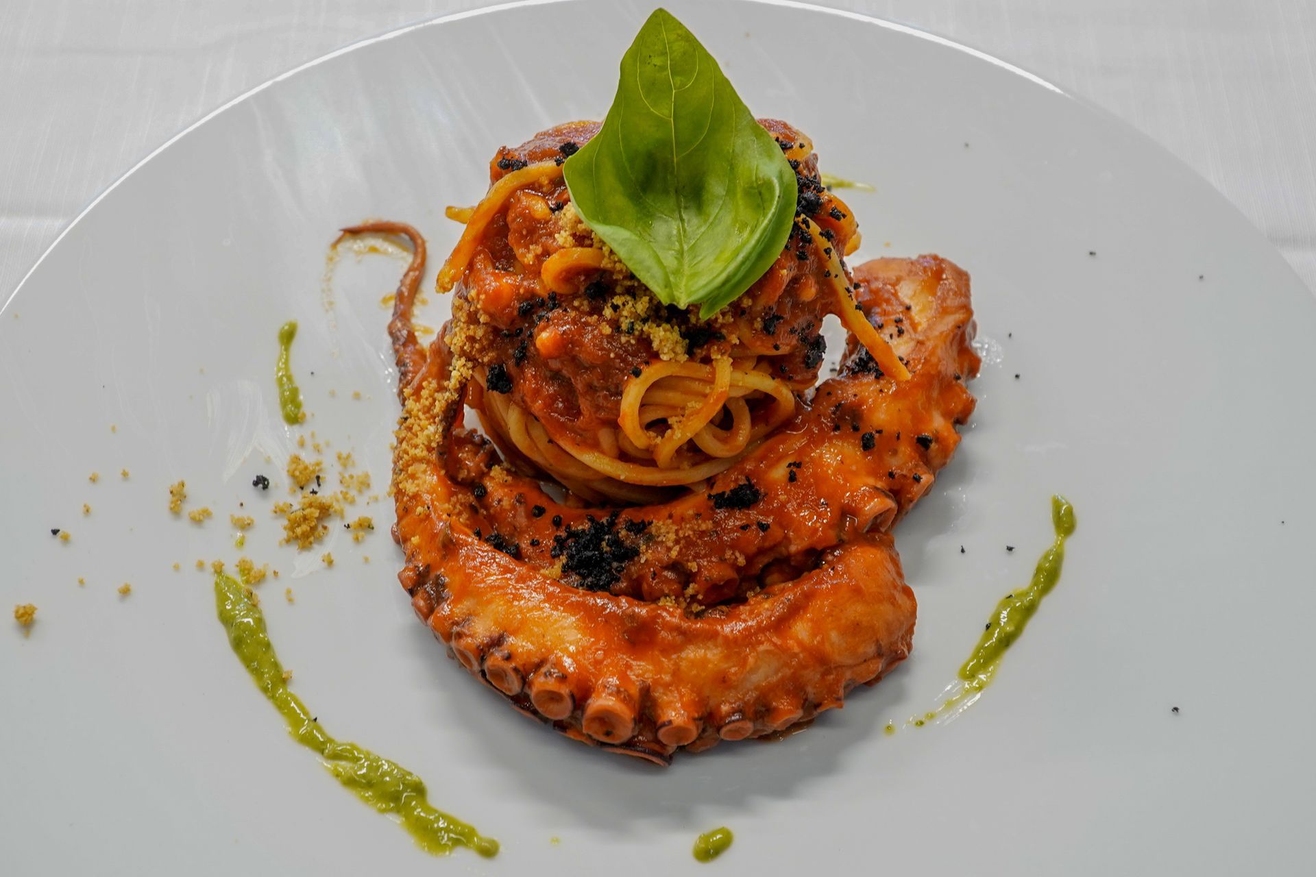 spaghetti con il polpo