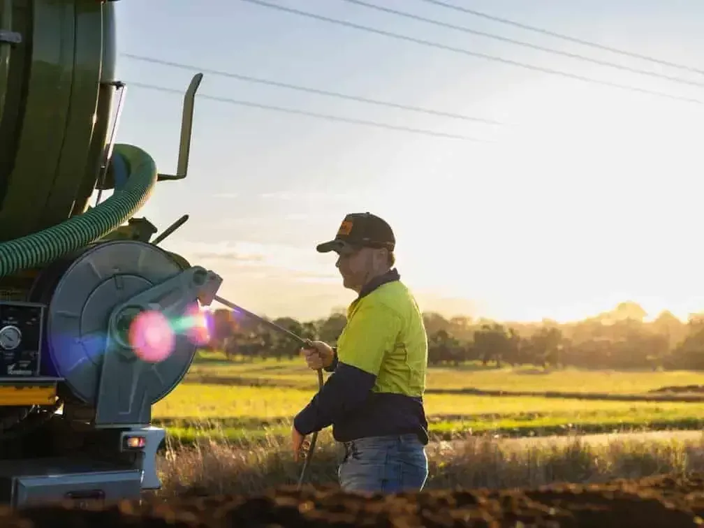 A Man Work In An Open Field — Waste Disposal in Murwillumbah, NSW