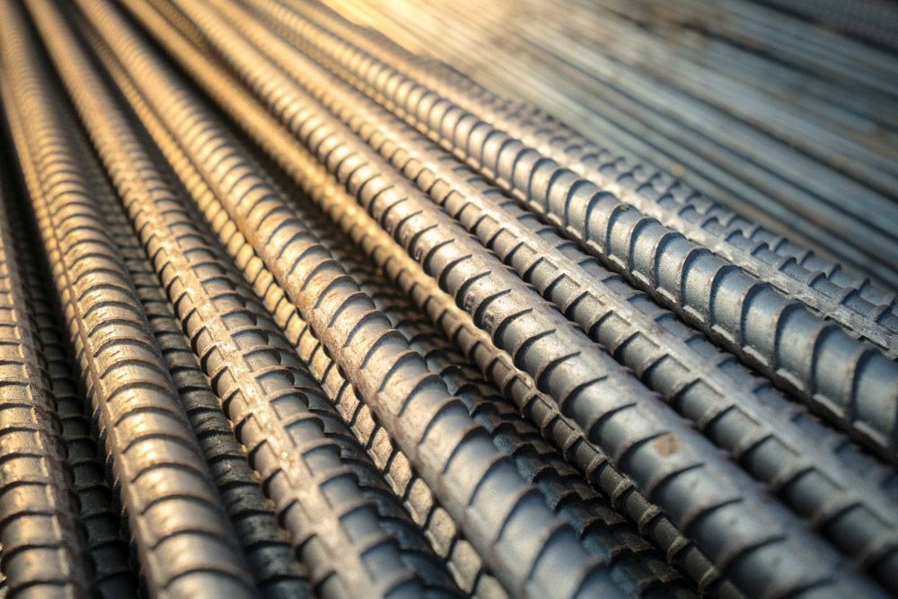 Closer Look Of A Reinforcing Steel Mesh