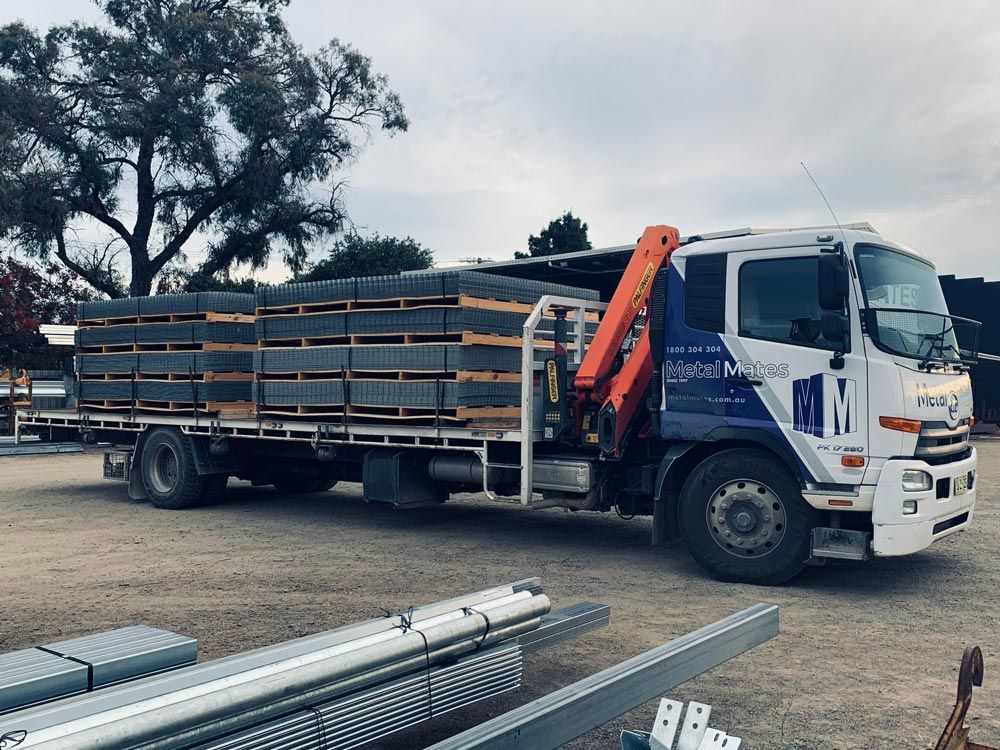 Metal Mates Truck With Steel Products
