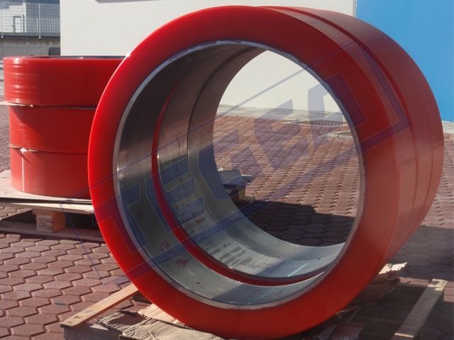 Ruote rivestite in Poliuretano, Adiprene, Vulkollan