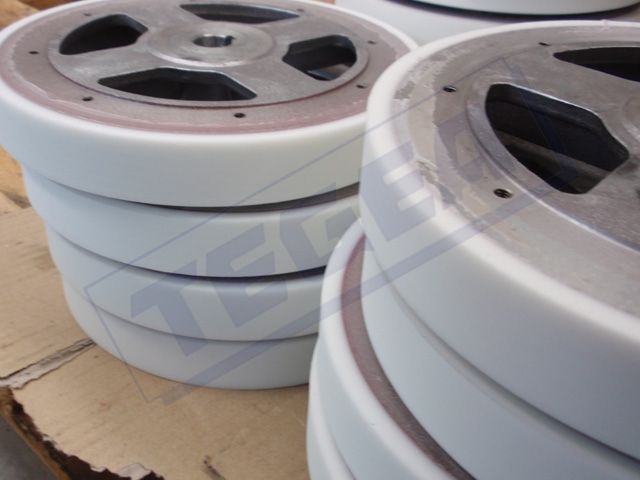 Ruote rivestite in poliuretano 4Food