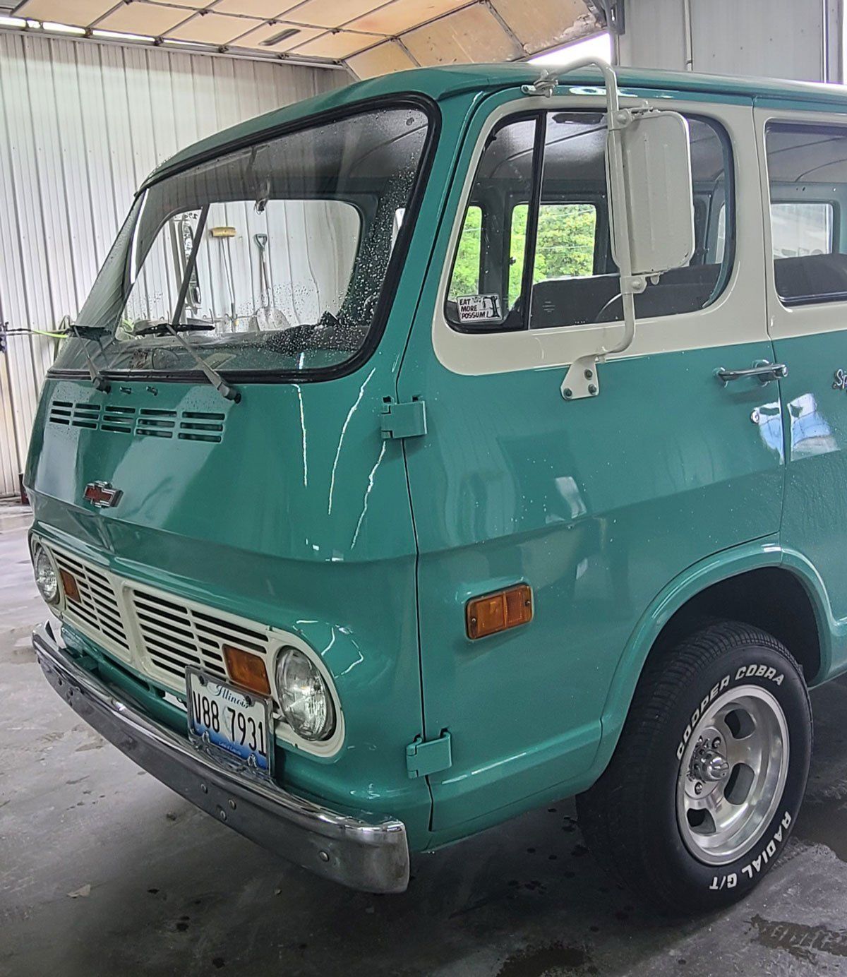 Teal Color On Truck — Mount Carmel, IL — Charlies Collision & Customs Inc.
