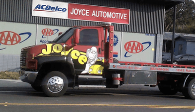 Truck is parked | Joyce Automotive and Towing