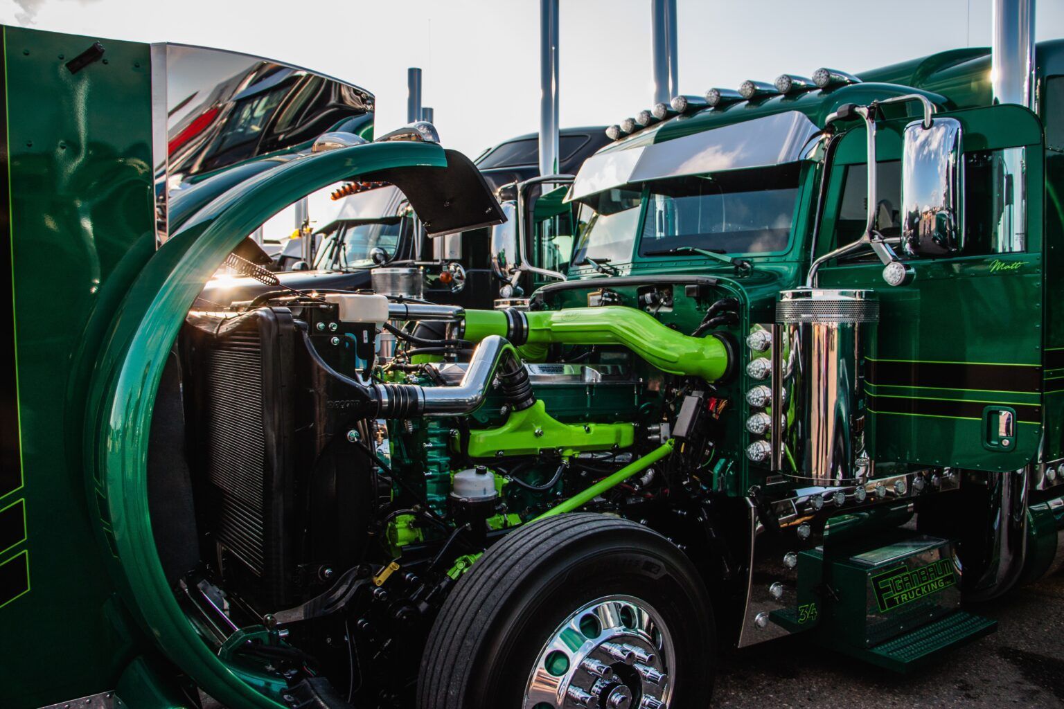 The trucks is parked | Joyce Automotive and Towing