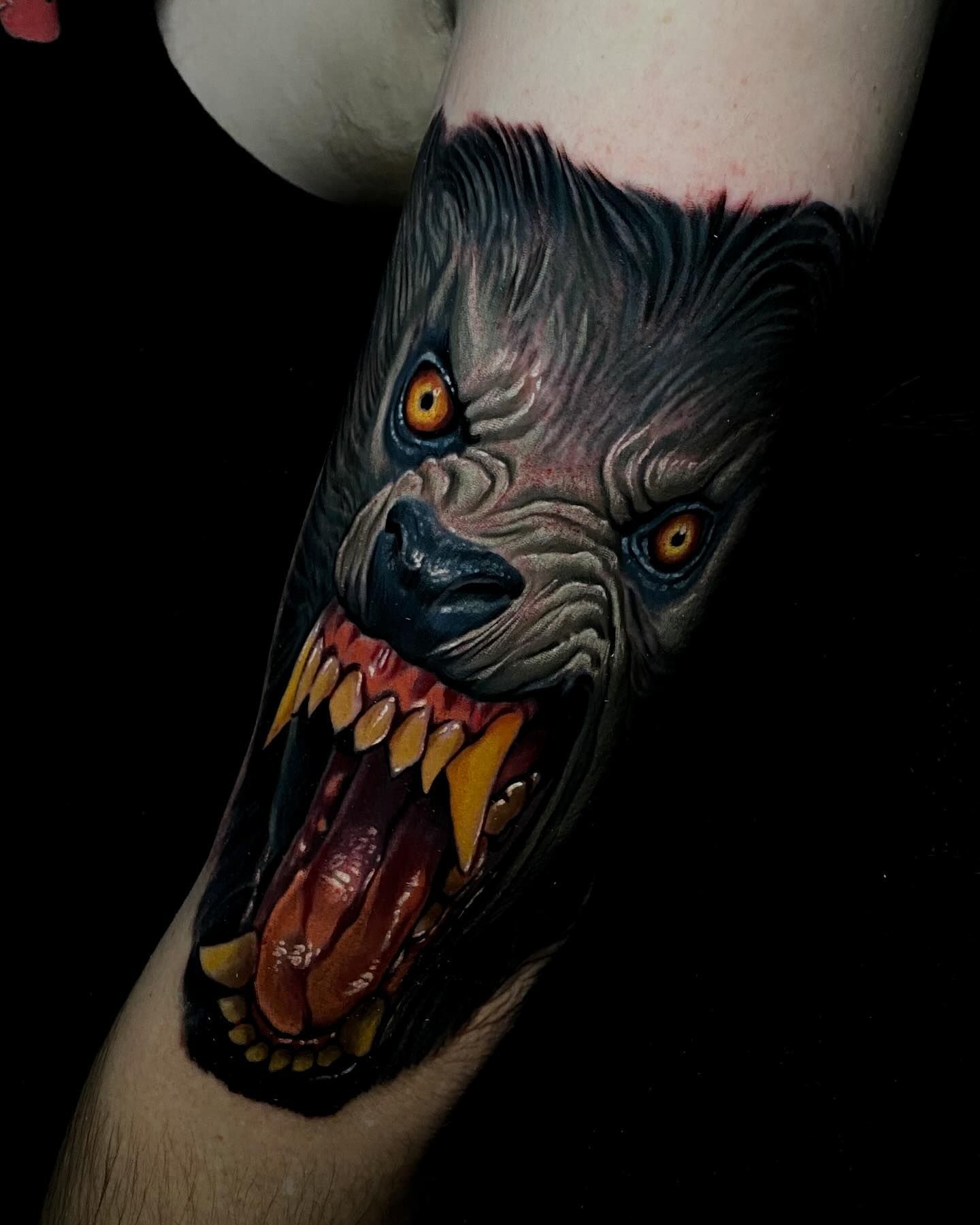 2D Lion Tattoo - Anaheim, CA - Dave James Tattoos