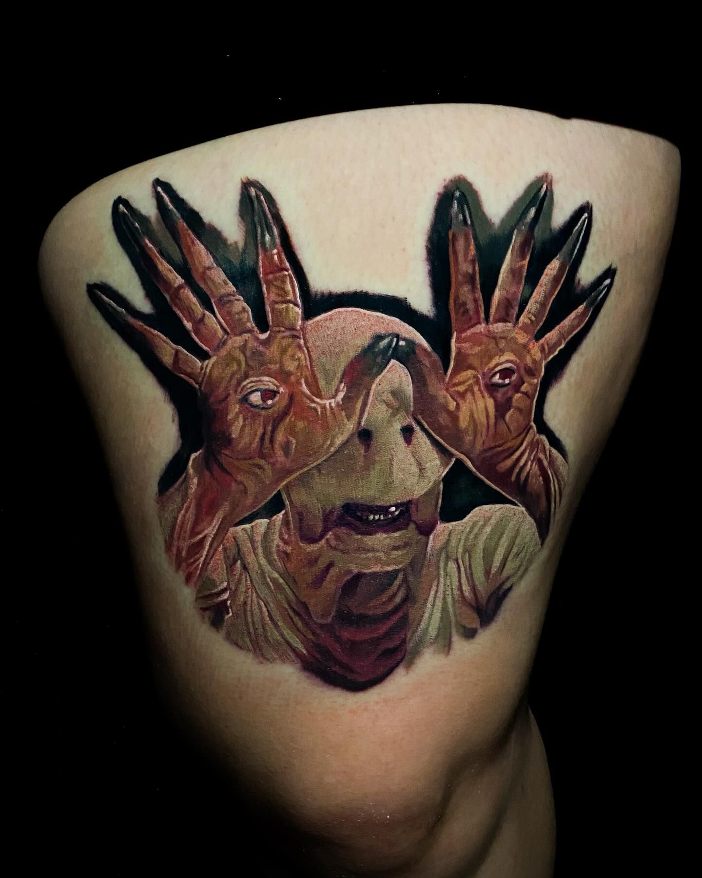 Eye On The Hands Tattoo - Anaheim, CA - Dave James Tattoos